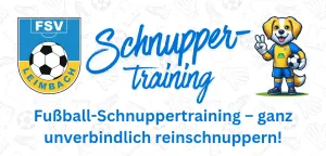 *** Schnuppertraining beim FSV Leimbach ***