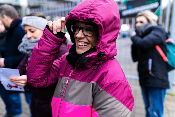 * FSV-Kids waren Einlaufkinder bei  Hannover 96 **