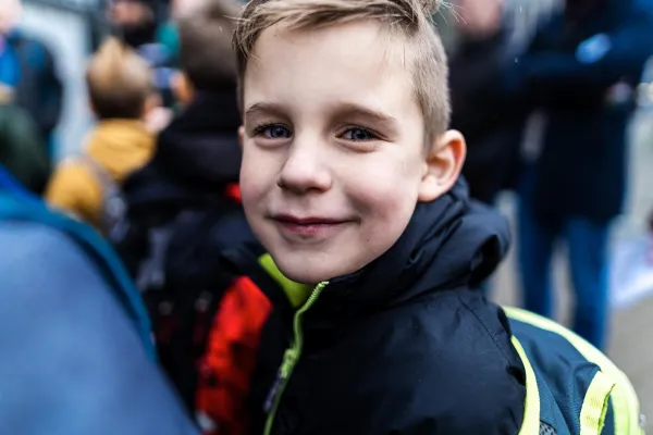 * FSV-Kids waren Einlaufkinder bei  Hannover 96 **