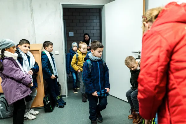 * FSV-Kids waren Einlaufkinder bei  Hannover 96 **