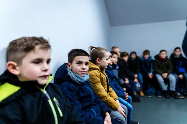 * FSV-Kids waren Einlaufkinder bei  Hannover 96 **