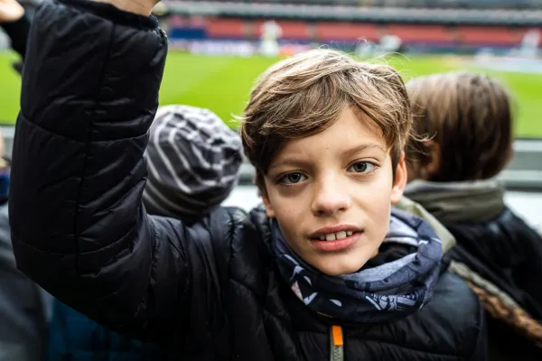 * FSV-Kids waren Einlaufkinder bei  Hannover 96 **